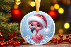 Round Christmass Ornament PNG Product Image 1