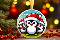 Round Christmas Ornament Sublimation|Clipart Product Image 1
