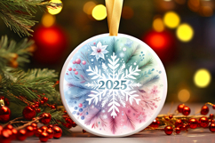 Round Christmass Ornament PNG Product Image 1
