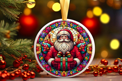 Round Christmass Ornament PNG Product Image 1