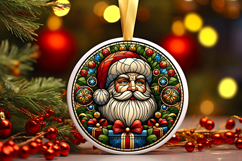 Round Christmass Ornament PNG Product Image 1