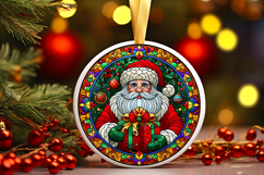 Round Christmass Ornament PNG Product Image 1
