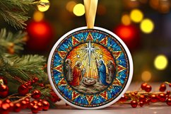 Round Christmas Ornament Sublimation|Clipart Product Image 1