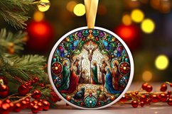 Round Christmas Ornament Sublimation|Clipart Product Image 1