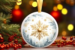 Round Christmas Ornament Sublimation|Clipart Product Image 3