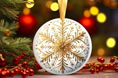 Round Christmas Ornament Sublimation|Clipart Product Image 1