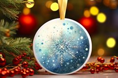 Round Christmas Ornament Sublimation|Clipart Product Image 1