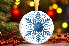 Round Christmass Ornament PNG Product Image 1