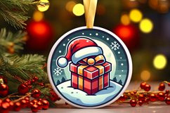 Round Christmas Ornament Sublimation|Clipart Product Image 1