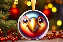 Shiny Christmas Face Round Parrot Product Image 3