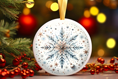 Round Christmass Ornament PNG Product Image 1