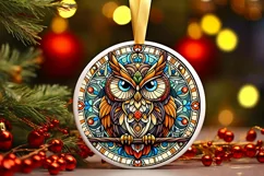 Round Christmas Ornament Sublimation|Clipart Product Image 1