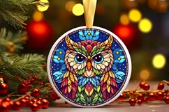Round Christmas Ornament Sublimation|Clipart Product Image 1