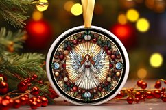 Round Christmas Ornament Sublimation|Clipart Product Image 1