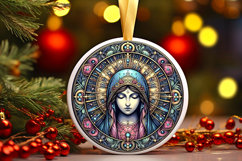 Round Christmass Ornament PNG Product Image 1