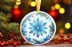 Round Christmass Ornament PNG Product Image 1