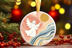 Round Christmass Ornament PNG Product Image 1