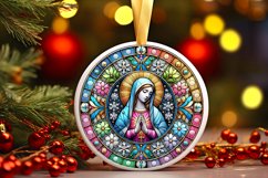Round Christmas Ornament Sublimation|Clipart Product Image 1
