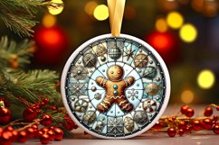 Round Christmas Ornament Sublimation|Clipart Product Image 1