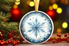 Round Christmas Ornament Sublimation|Clipart Product Image 1