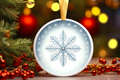 Round Christmass Ornament PNG Product Image 1