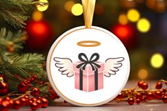 Round Christmas Ornament Sublimation|Clipart Product Image 1