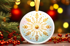 Round Christmass Ornament PNG Product Image 1