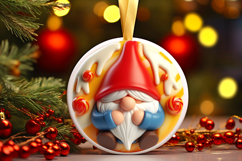 Round Christmass Ornament PNG Product Image 1