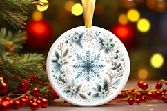 Round Christmass Ornament PNG Product Image 1