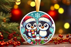Round Christmas Ornament Sublimation|Clipart Product Image 1