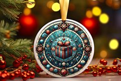 Round Christmas Ornament Sublimation|Clipart Product Image 1