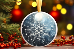 Round Christmass Ornament PNG Product Image 1