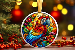 Round Christmass Ornament PNG Product Image 1