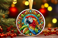 Round Christmass Ornament PNG Product Image 1