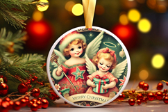 Round Christmass Ornament PNG Product Image 1