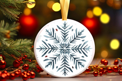 Round Christmass Ornament PNG Product Image 1