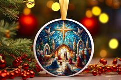 Round Christmas Ornament Sublimation|Clipart Product Image 1