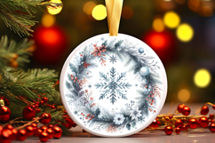 Round Christmass Ornament PNG Product Image 1