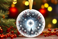 Round Christmass Ornament PNG Product Image 1