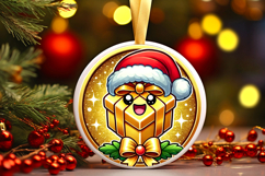 Round Christmass Ornament PNG Product Image 1