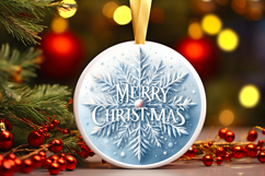 Round Christmass Ornament PNG Product Image 1