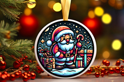 Round Christmass Ornament PNG Product Image 1