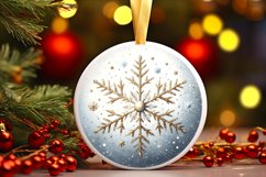 Round Christmas Ornament Sublimation|Clipart Product Image 1