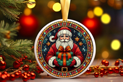 Round Christmass Ornament PNG Product Image 1