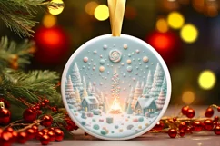 Christmas Scene with Molten Candy PNG Product Image 3