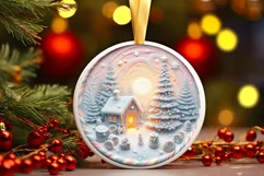 Christmas Scene with Molten Candy PNG Product Image 1