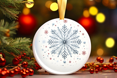 Round Christmass Ornament PNG Product Image 1