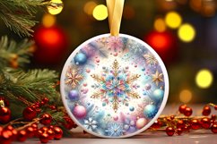 Round Christmas Ornament Sublimation|Clipart Product Image 1