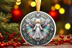 Round Christmas Ornament Sublimation|Clipart Product Image 1