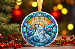 Round Christmass Ornament PNG Product Image 1